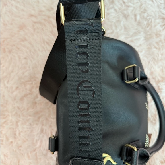 Juicy Couture Black Satchel with Gold Accents - Picture 6 of 7